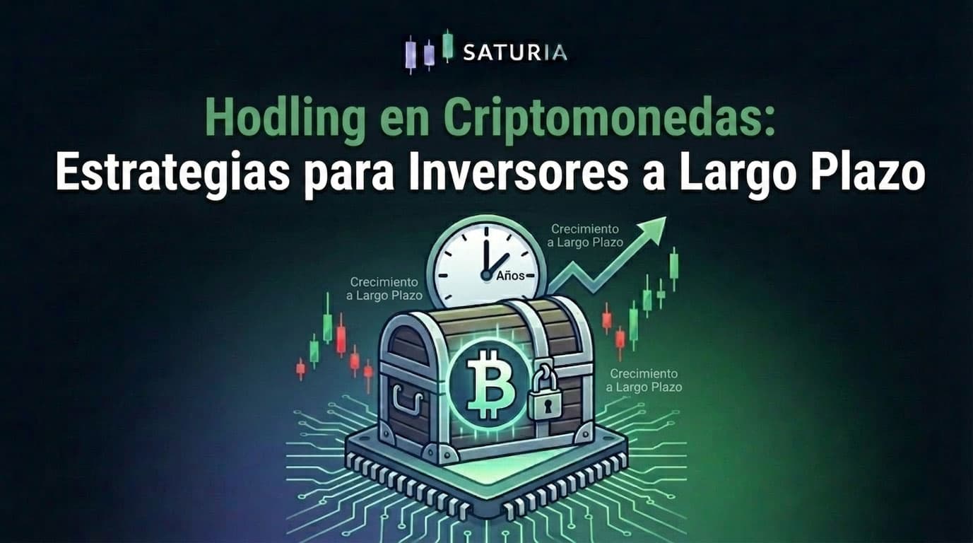 Estrategia hodling crypto monitoreada en Saturia