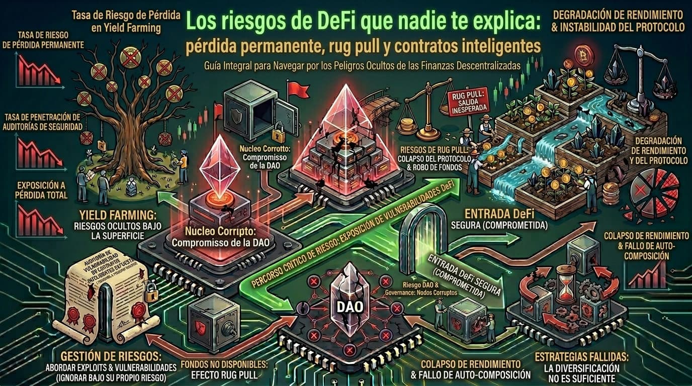 Análisis de riesgos DeFi en el dashboard Saturia