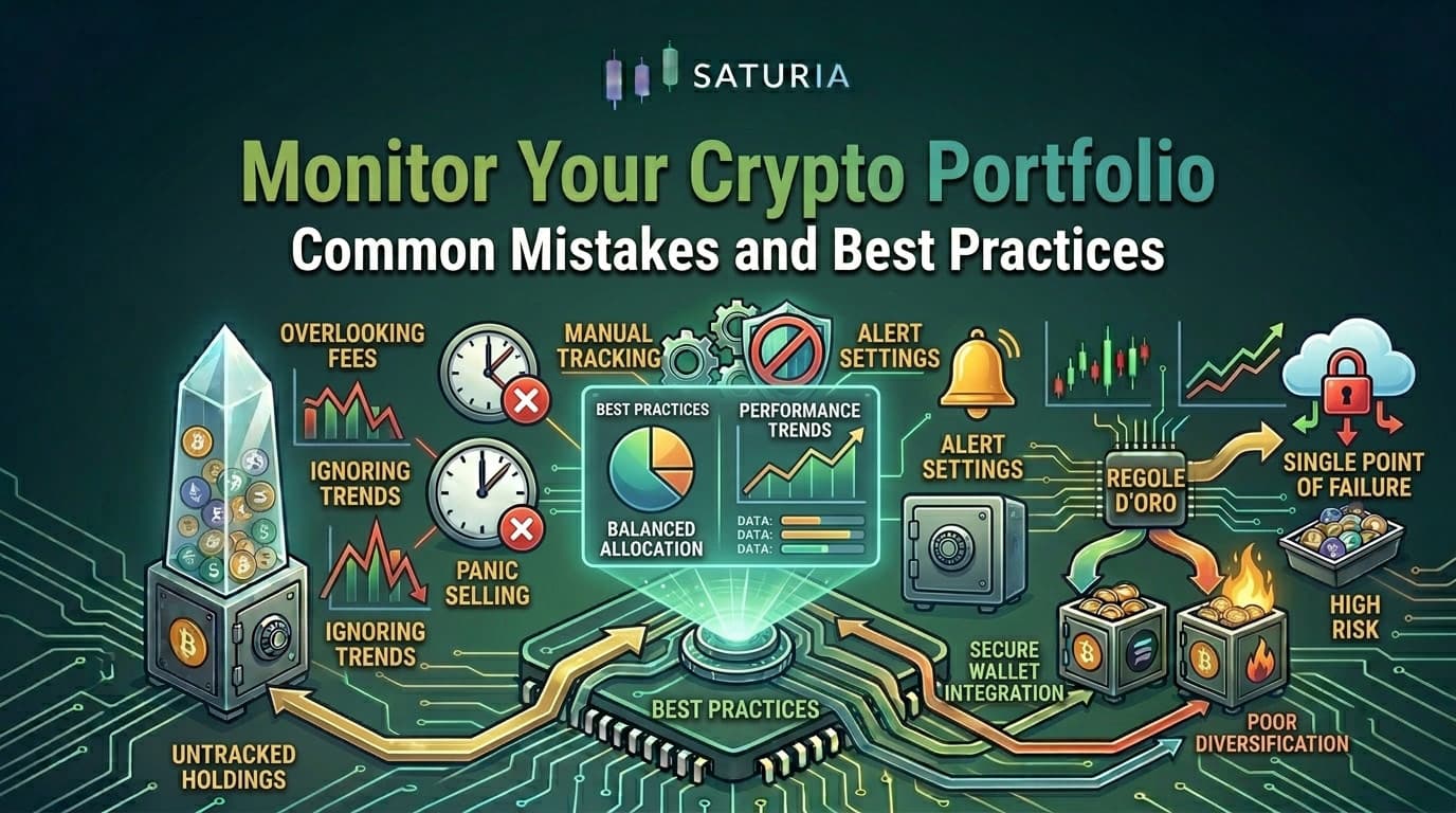 Crypto portfolio monitoring on Saturia